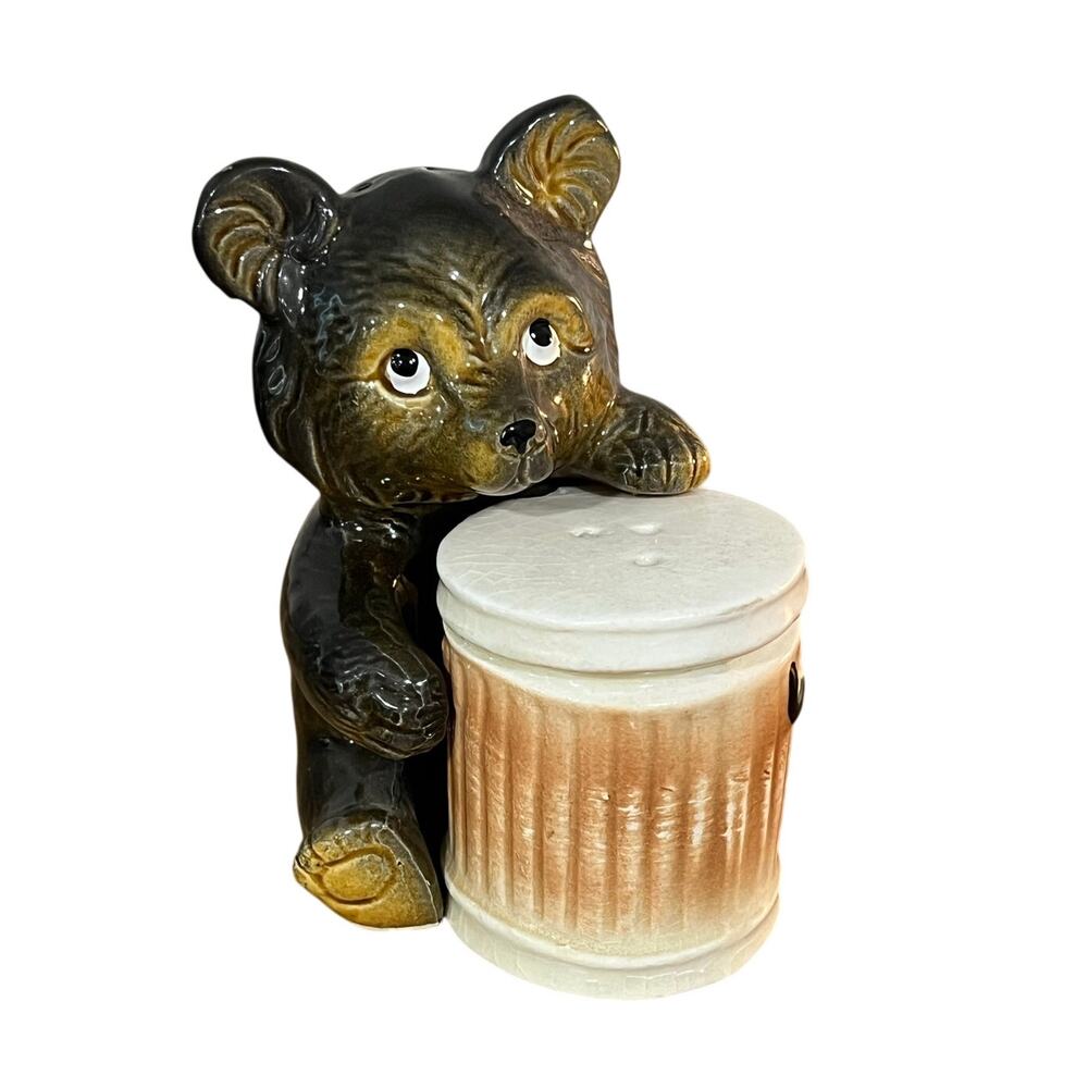 Vintage Japan Bear Salt & Pepper Shaker‎ Set – Kitsch Cabin Lodge Decor